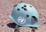 uN helmet photo: UN Blue Helmet with holes UN_Blue_Helmet.jpg