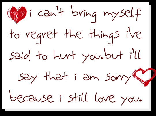 quotes about regret. love and regret