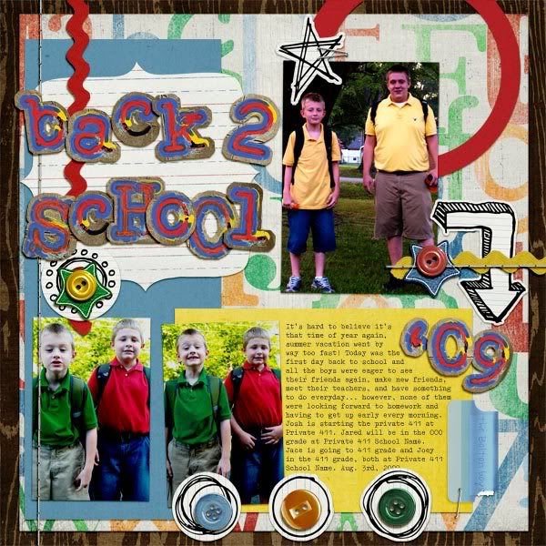 back 2 school layout by Jessica