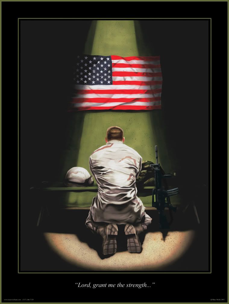 Soldier Praying