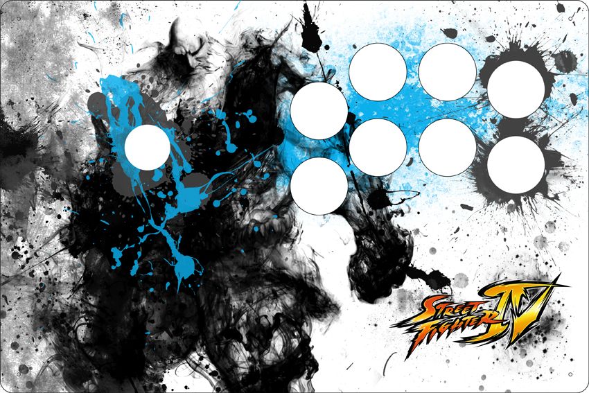 SF4 Custom Fightstick Template — shoryuken