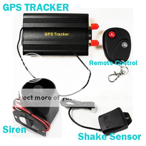   Tracker Tracking Device Alarm+Remote Control+Shake Sensor+Siren  