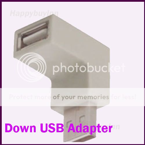 This low profile right angle USB adapters are perfect for tight fit 