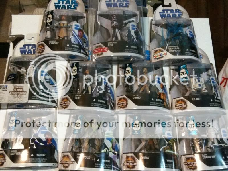 Star Wars Clone Wars 1st day figure set w/ Target Fox ,  