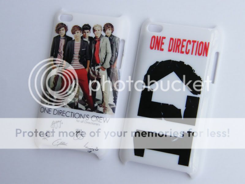 4PCS One Direction 1D hard Case Cover for iPod Touch 4th with free 