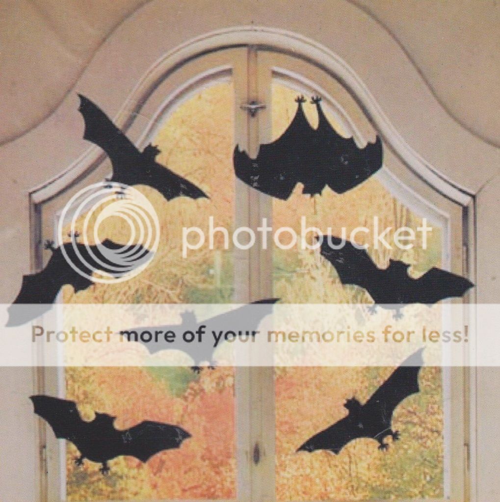 15 Halloween Bat Silhouette Cut Outs Diecut Haunted House Decoration 